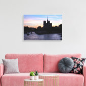 Sunset on Notre Dame de Paris Leinwanddruck (Insitu (Wohnzimmer))
