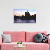Sunset on Notre Dame de Paris Leinwanddruck (Insitu (Wohnzimmer))