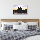 Sunset on Notre Dame de Paris Leinwanddruck (Insitu (Schlafzimmer))