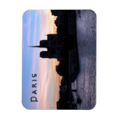 Sunset on Notre Dame de Paris Magnet (Vertikal)