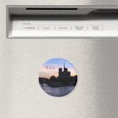 Sunset on Notre Dame de Paris Magnet (In Situ (Geschirrspüler))