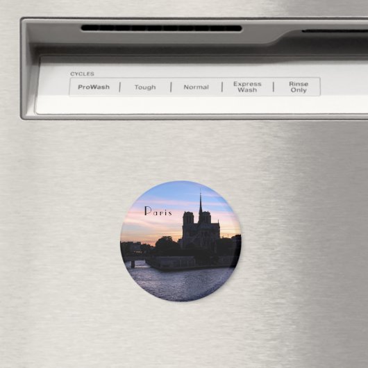 Sunset on Notre Dame de Paris Magnet (In Situ (Geschirrspüler))