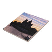 Sunset on Notre Dame de Paris - Paris, Frankreich Fliese (Seite)