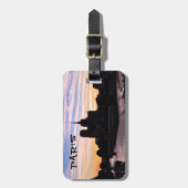 Sunset on Notre Dame de Paris - Paris, Frankreich Gepäckanhänger (Vorderseite vertikal)