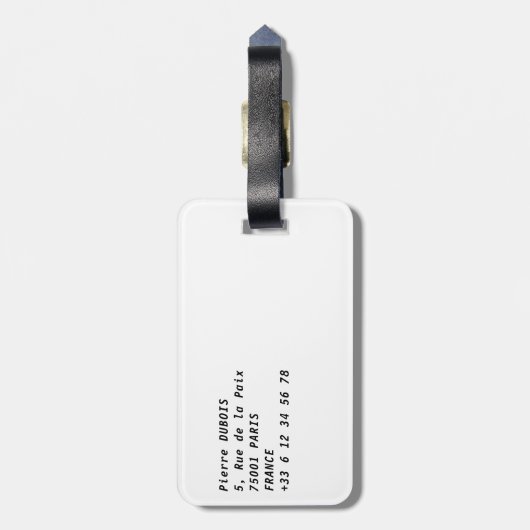 Sunset on Notre Dame de Paris - Paris, Frankreich Gepäckanhänger (Rückseite vertikal)