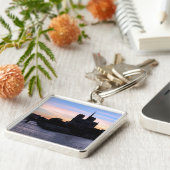 Sunset on Notre Dame de Paris - Paris, Frankreich Schlüsselanhänger (Seite)