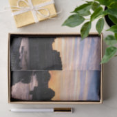 Sunset on Notre Dame de Paris - Paris, Frankreich Seidenpapier (Geschenk)