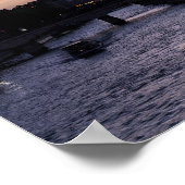 Sunset on Notre Dame de Paris Poster (Ecke)