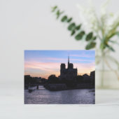 Sunset on Notre Dame de Paris Postkarte (Stehend Vorderseite)