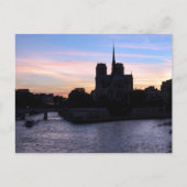 Sunset on Notre Dame de Paris Postkarte (Vorderseite)