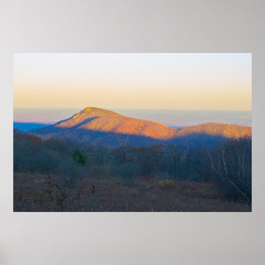 Sunset on Old Rag Mountain, Shenandoah NP, VA Poster (Vorne)
