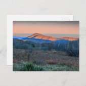 Sunset on Old Rag, Virginia Postkarte (Vorne/Hinten)