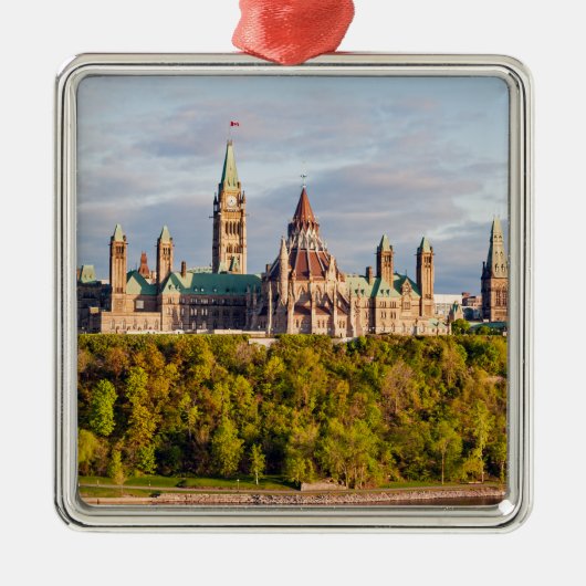 Sunset on Parliament Hill - Ottawa Ornament Aus Metall (Vorne)