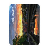Sunset on River Lee, Cork Ireland Magnet (Vertikal)