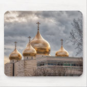 Sunset on Russian Orthodox Cathedral in Paris Mousepad (Vorne)