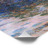 Sunset on Seine Claude Monet P Poster (Ecke)