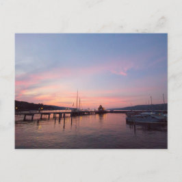 Sunset on Seneca Lake, New York Postkarte