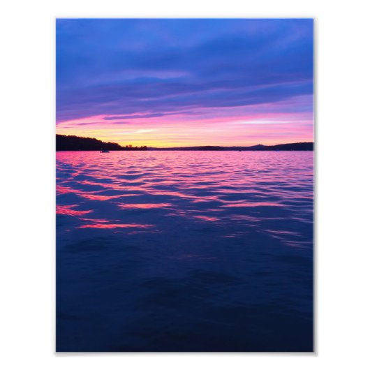 Sunset on Seneca Lake, Ohio Fotodruck (Vorne)