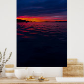 Sunset on Seneca Lake, Ohio Poster (Küche)
