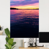 Sunset on Senecaville Lake, Ohio Poster (Heimbüro)