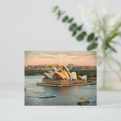 Sunset on Sydney Opera House - Australien Postkarte (Stehend Vorderseite)