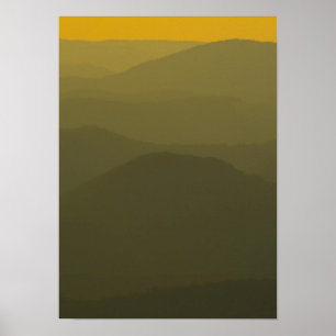 Sunset on the Alleghenies, West Virginia Poster