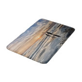Sunset on the Beach Siesta Key Bath Mat Badematte (Schrägansicht)