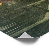 Sunset on the Harbour ViewStockton, CA Poster (Ecke)