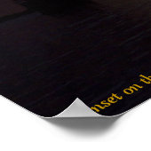 Sunset on the Mississippi River, LA Poster (Ecke)