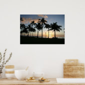 Sunset on Waikiki - Poster (Küche)