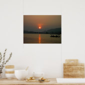 Sunset on West Lake Poster (Küche)