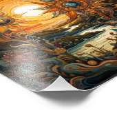 Sunset One Fotodruck (Ecke)