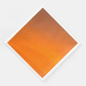 Sunset Orange Abstrakt Art Paper Dinner Napkins Serviette (Ecke)