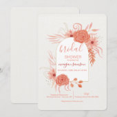 Sunset Orange Einladung (Vorne/Hinten)