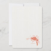 Sunset Orange Einladung (Rückseite)