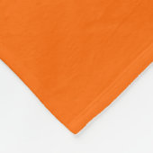 Sunset Orange Modern Name | Trendy Minimalistisch Fleecedecke (Ecke)