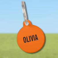 Sunset Orange Modern Name | Trendy Minimalistisch