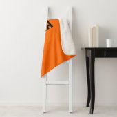 Sunset Orange Modern Name | Trendy Minimalistisch Sherpadecke (Beispiel)