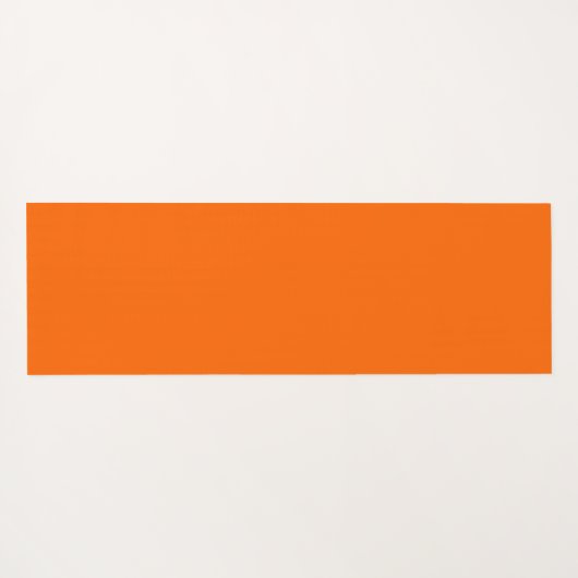 Sunset Orange Modern Name | Trendy Minimalistisch Yogamatte (Rückseite (Horizontal))