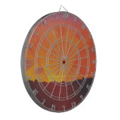 Sunset, Orange Sky (von Félix Vallotton) Dartscheibe (Vorderseite Links)