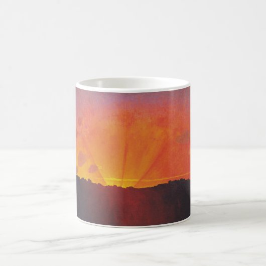 Sunset, Orange Sky (von Félix Vallotton) Kaffeetasse (Mittel)