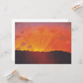 Sunset, Orange Sky (von Félix Vallotton) Karte (Vorderseite/Rückseite Beispiel)