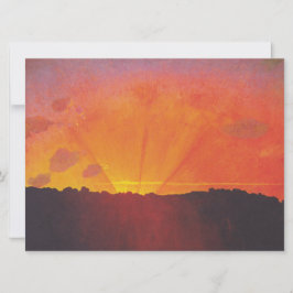 Sunset, Orange Sky (von Félix Vallotton) Karte
