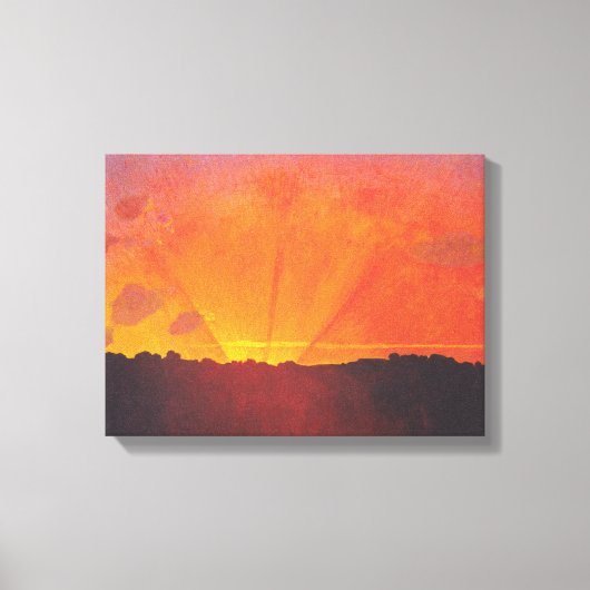Sunset, Orange Sky (von Félix Vallotton) Leinwanddruck (Vorderseite)