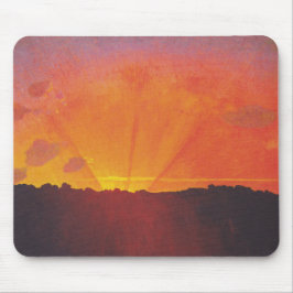 Sunset, Orange Sky (von Félix Vallotton) Mousepad