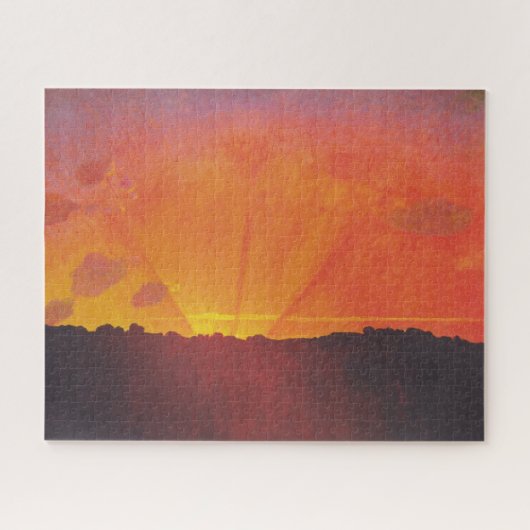 Sunset, Orange Sky (von Félix Vallotton) Puzzle (Horizontal)
