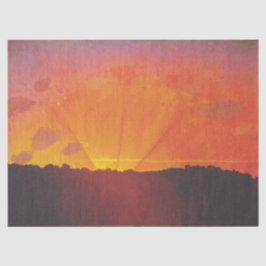 Sunset, Orange Sky (von Félix Vallotton) Seidenpapier