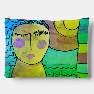 Sunset Original Abstrakt Art Zubehörtasche