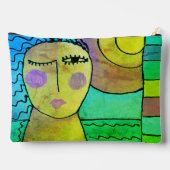 Sunset Original Abstrakt Art Zubehörtasche (Rückseite)