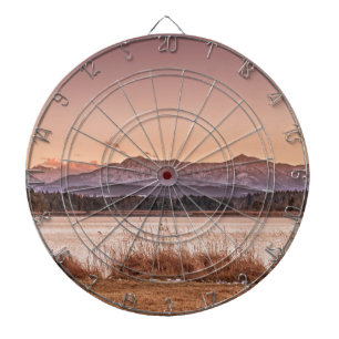 Sunset Osterseen Dartscheibe
